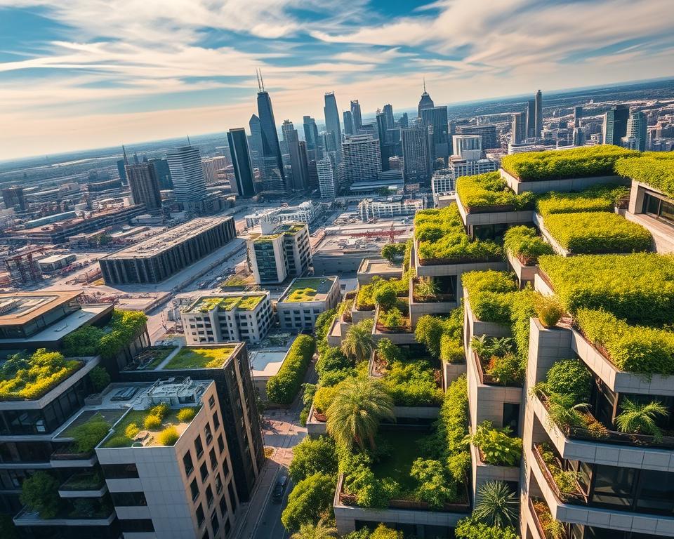 Houston green rooftops