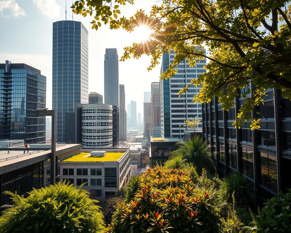 Houston green rooftops