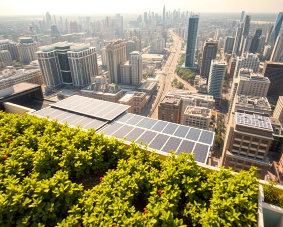 Sustainable roof installation in urban environments