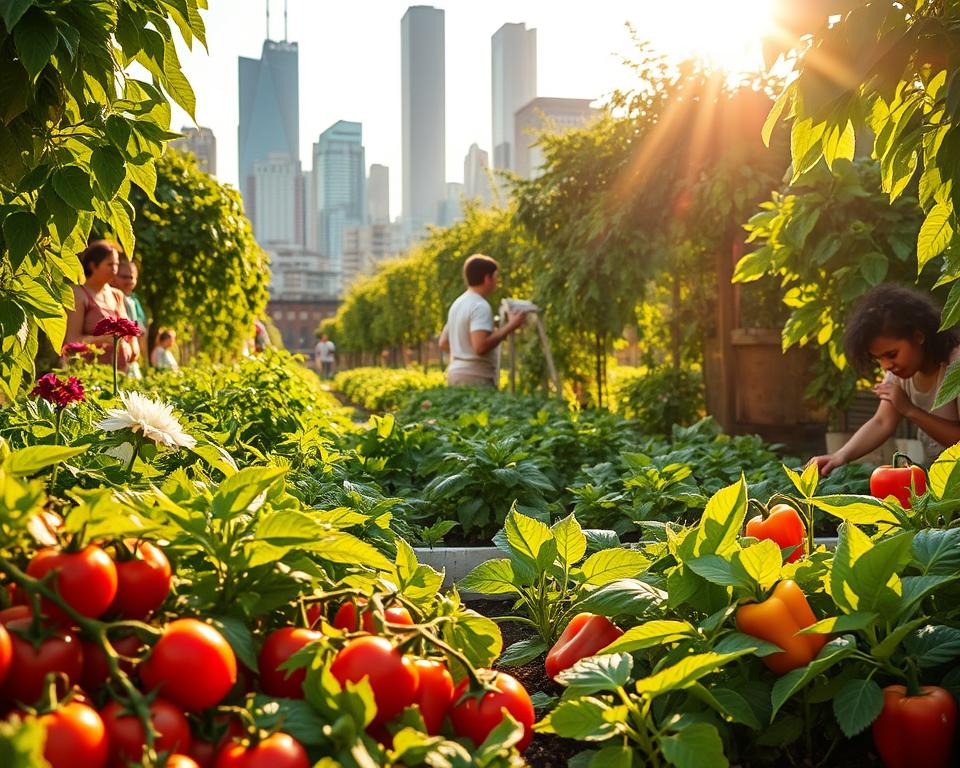 benefits of urban gardens Chicago