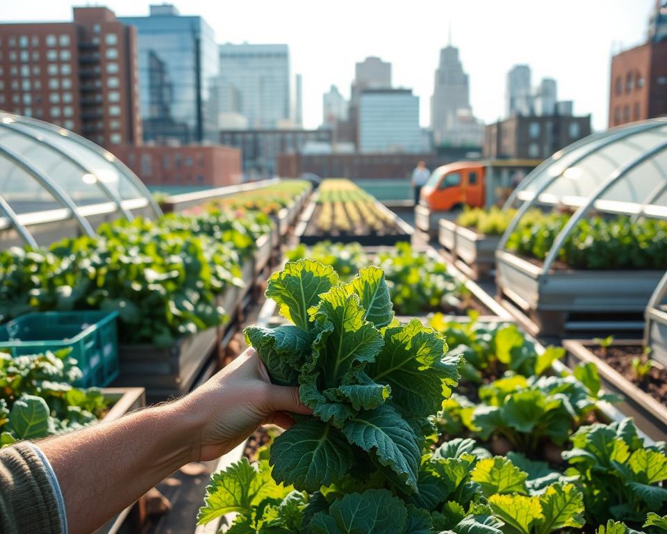 urban farming Boston rooftop harvests